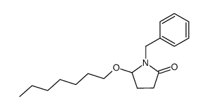 1-benzyl-2-oxo-5-n-heptyloxy pyrrolidine结构式