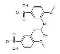 3,3'-(carbonyldiimino)bis[4-methoxybenzenesulphonic] acid structure