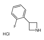 3-(2-fluorophenyl)azetidine,hydrochloride结构式