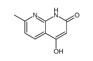 4-羟基-7-甲基-1,8-萘啶-2(1H)-酮结构式