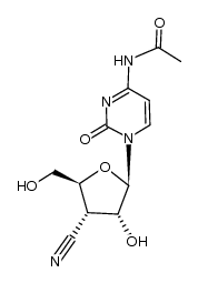 4-N-acetyl-3'-C-cyano-3'-deoxycytidine结构式