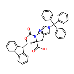 FMOC-D-MEHIS(TRT)-OH structure