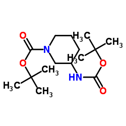 3-[[(Tert-Butoxy)Carbonyl]Amino]-1-Piperidinecarboxylic Acid Tert-Butyl Ester picture
