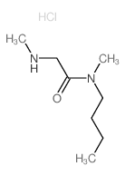 N-Butyl-N-methyl-2-(methylamino)acetamide hydrochloride结构式