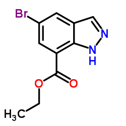 Ethyl 5-bromo-1H-indazole-7-carboxylate图片