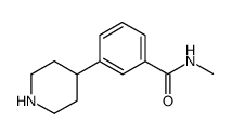 N-methyl-3-(piperidin-4-yl)benzamide结构式