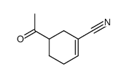 1-Cyclohexene-1-carbonitrile, 5-acetyl- (9CI)结构式