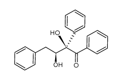 syn-2,3-dihydroxy-1,2,4-triphenylbutan-1-one Structure