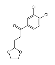 3',4'-dichloro-3-(1,3-dioxolan-2-yl)-propiophenone结构式