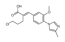 (E)-5-chloro-2-(3-Methoxy-4-(4-Methyl-1H-imidazol-1-yl)benzylidene)pentanoic acid Structure