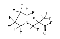 Perfluoro[2-methyl-3-(1-pyrrolidinyl)propionyl] fluoride结构式
