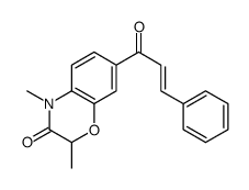 2,4-dimethyl-7-[(E)-3-phenylprop-2-enoyl]-1,4-benzoxazin-3-one Structure