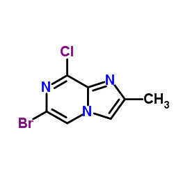 6-Bromo-8-chloro-2-methylimidazo[1,2-a]pyrazine Structure