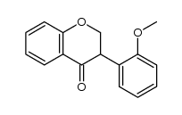 3-(2-methoxyphenyl)chroman-4-one Structure