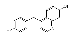 7-chloro-4-[(4-fluorophenyl)methyl]quinoline Structure