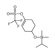4-(ISOPROPYLDIMETHYLSILYLOXY)CYCLOHEX-1-ENYL TRIFLUOROMETHANESULFONATE Structure