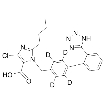 氯沙坦D4羧酸结构式