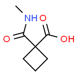 1-(Methylcarbamoyl)cyclobutanecarboxylic acid structure