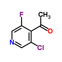 Ethanone, 1-(3-chloro-5-fluoro-4-pyridinyl)- Structure