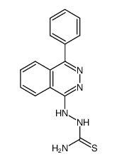 2-(4-phenylphthalazin-1-yl)hydrazinecarbothioamide结构式