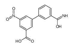 3-(3-carbamoylphenyl)-5-nitrobenzoic acid Structure