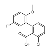 2-chloro-6-(5-fluoro-2-methoxyphenyl)benzoic acid结构式