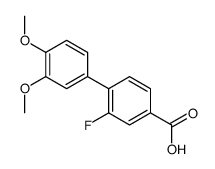 4-(3,4-dimethoxyphenyl)-3-fluorobenzoic acid结构式