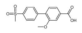 3-methoxy-4-(4-methylsulfonylphenyl)benzoic acid Structure