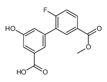 3-(2-fluoro-5-methoxycarbonylphenyl)-5-hydroxybenzoic acid结构式