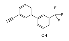 3-[3-hydroxy-5-(trifluoromethyl)phenyl]benzonitrile Structure