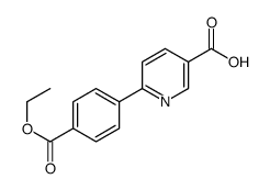 6-(4-ethoxycarbonylphenyl)pyridine-3-carboxylic acid结构式