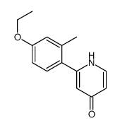 2-(4-ethoxy-2-methylphenyl)-1H-pyridin-4-one Structure