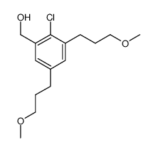 [2-chloro-3,5-bis(3-methoxypropyl)phenyl]methanol Structure