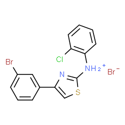 (4-(3-BROMOPHENYL)(2,5-THIAZOLYL))(2-CHLOROPHENYL)AMINE, HYDROBROMIDE Structure