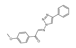 1-(N-p-methoxyphenacylidene)amino-4-phenyl-1,2,3-triazole结构式