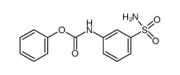 (3-sulfamoyl-phenyl)-carbamic acid phenyl ester Structure