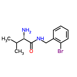N-(2-Bromobenzyl)-L-valinamide结构式