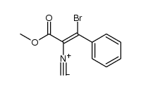 (E)-Methyl 3-bromo-2-isocyano-3-phenylacrylate Structure