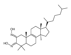 2,3-Bishydroxyiminolanost-8-en Structure