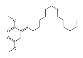 dimethyl (2E)-2-tetradecylidenesuccinate结构式