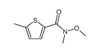 N-methoxy-N,5-dimethylthiophene-2-carboxamide结构式