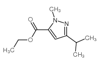 1-Methyl-3-isopropyl-1H-pyrazole-5-carboxylic acid ethyl ester structure