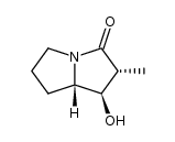 [1R-(1α,2β,7aα)]-Hexahydro-1-hydroxy-2-methyl-3-oxo-1H-pyrrolizine Structure