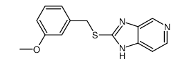 2-[[(3-methoxyphenyl)methyl]thio]-1H-imidazo[4,5-c]pyridine结构式