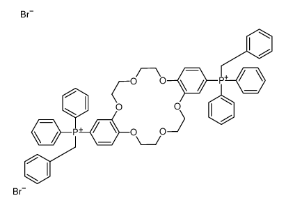 4',4''(5'')-Bis(diphenylbenzylphosphonium)dibenzo-18-crown-6 dibromide结构式