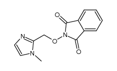 N-((1-methyl-1H-imidazol-2-yl)methoxy)phthalimide结构式