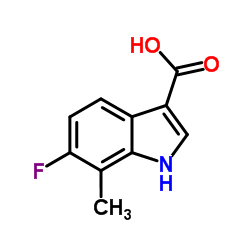 6-Fluoro-7-methyl-1H-indole-3-carboxylic acid图片