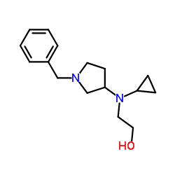 2-[(1-Benzyl-3-pyrrolidinyl)(cyclopropyl)amino]ethanol结构式