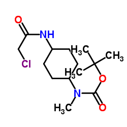 2-Methyl-2-propanyl {4-[(chloroacetyl)amino]cyclohexyl}methylcarbamate结构式