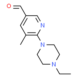 6-(4-ethylpiperazin-1-yl)-5-Methylnicotinaldehyde结构式